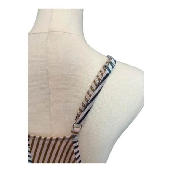 ✨ EUC ANRABESS Women’s Multicolor Striped Spaghetti Strap Romper | Size XL - Picture 5 of 8
